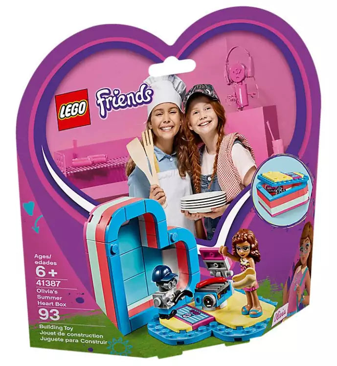 Verpackung: LEGO Friends 41387 Olivias sommerliche Herzbox