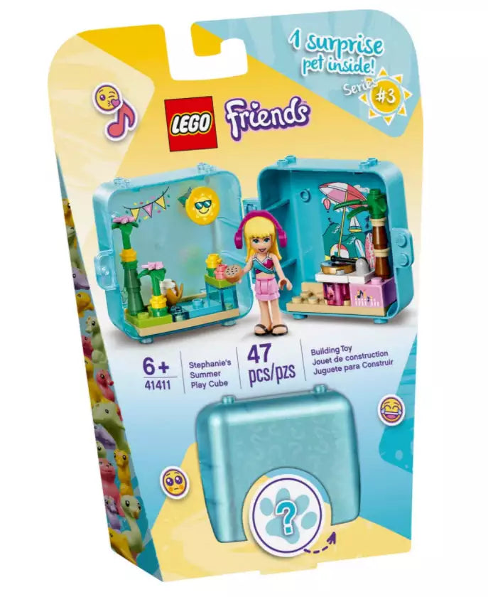 Verpackung: LEGO Friends 41411 Stephanies Sommer Würfel - Strandparty