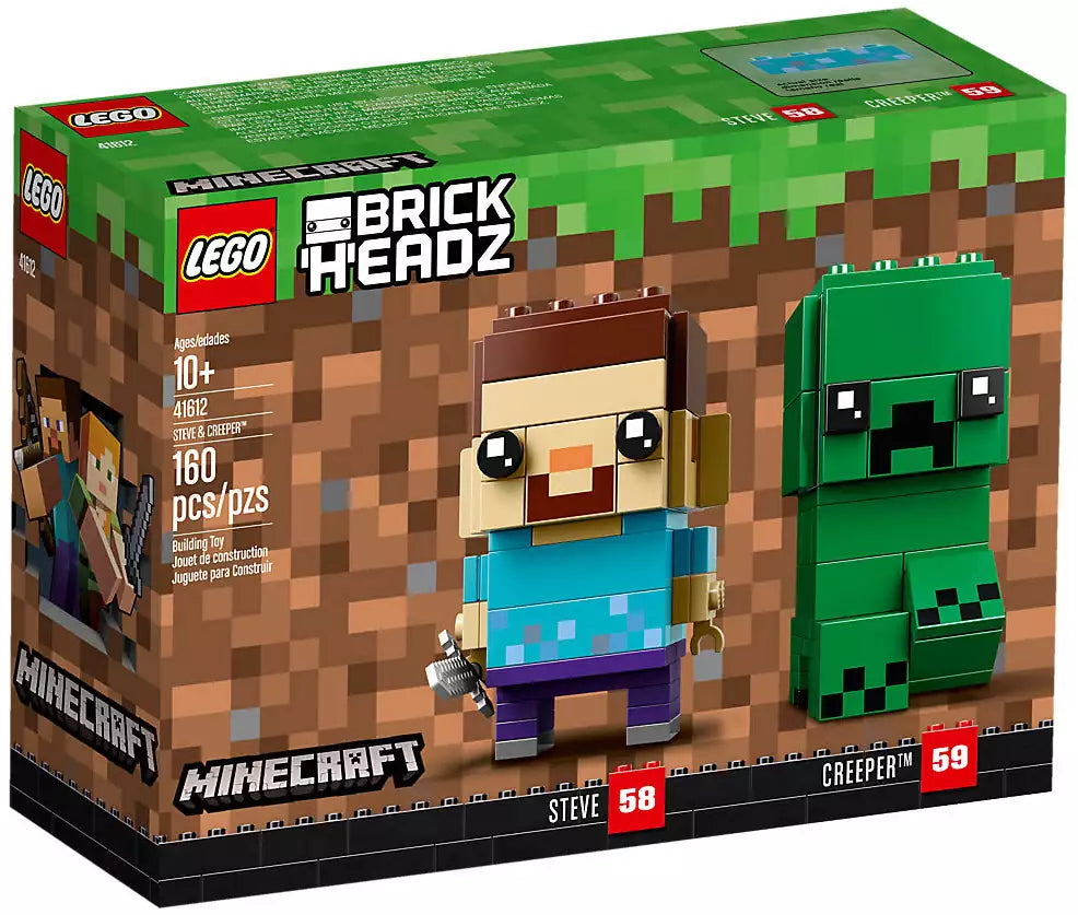 Verpackung: LEGO Brickheadz 41612 Steve & Creeper
