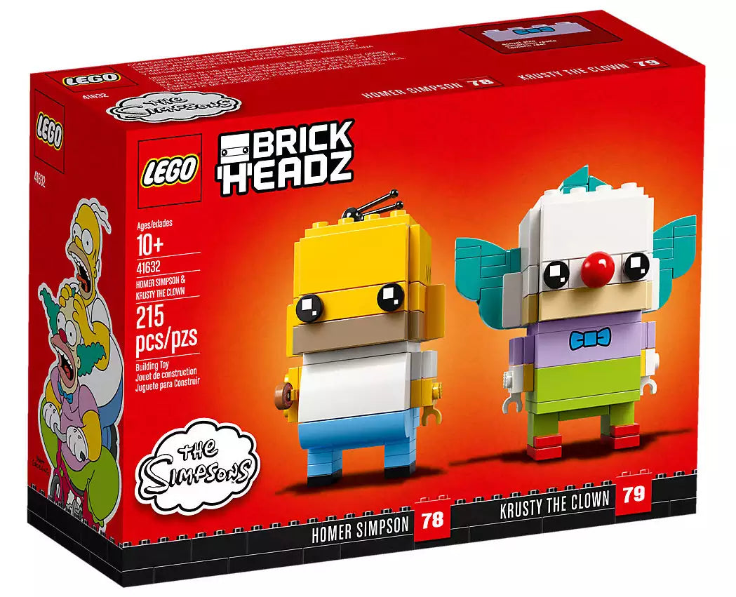 Verpackung: LEGO Brickheadz 41632 Homer Simpson und Krusty der Clown