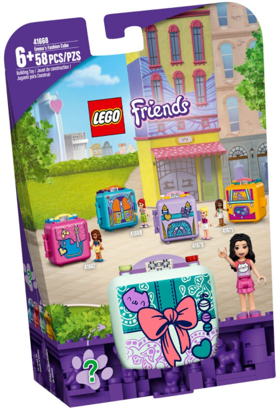 Verpackung: LEGO Friends 41668 Emmas Mode-Würfel