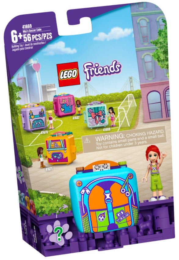 Verpackung: LEGO Friends 41669 Mias Fußball-Würfel
