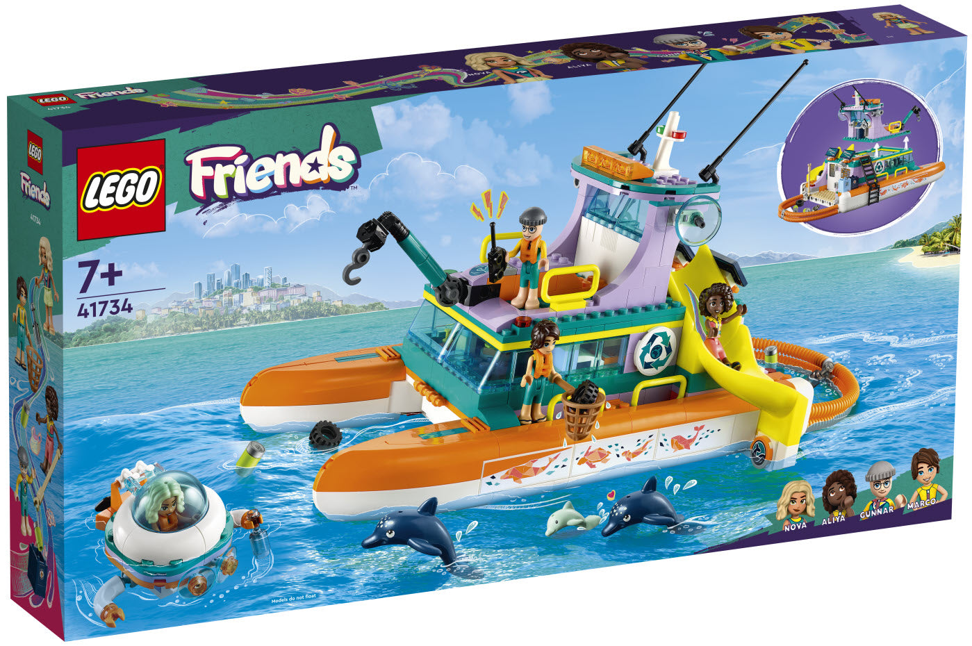 Verpackung: LEGO Friends 41734 Seerettungsboot