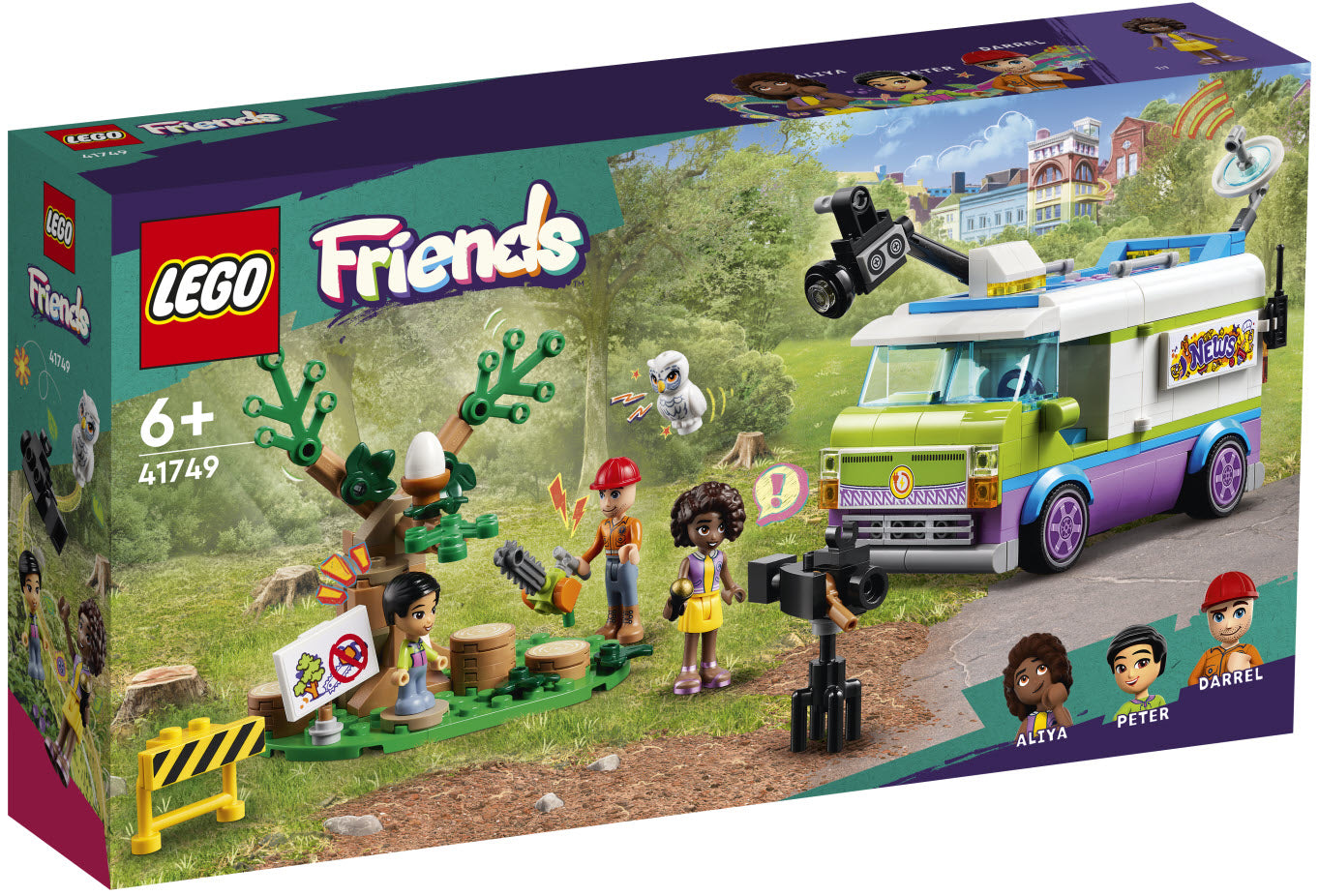 Verpackung: LEGO Friends 41749 Nachrichtenwagen