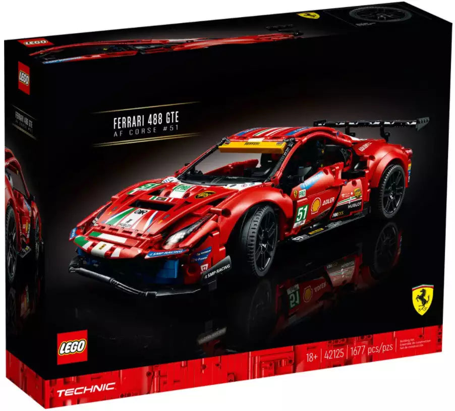 Verpackung: LEGO Technic 42125 Ferrari 488 GTE “AF Corse #51”