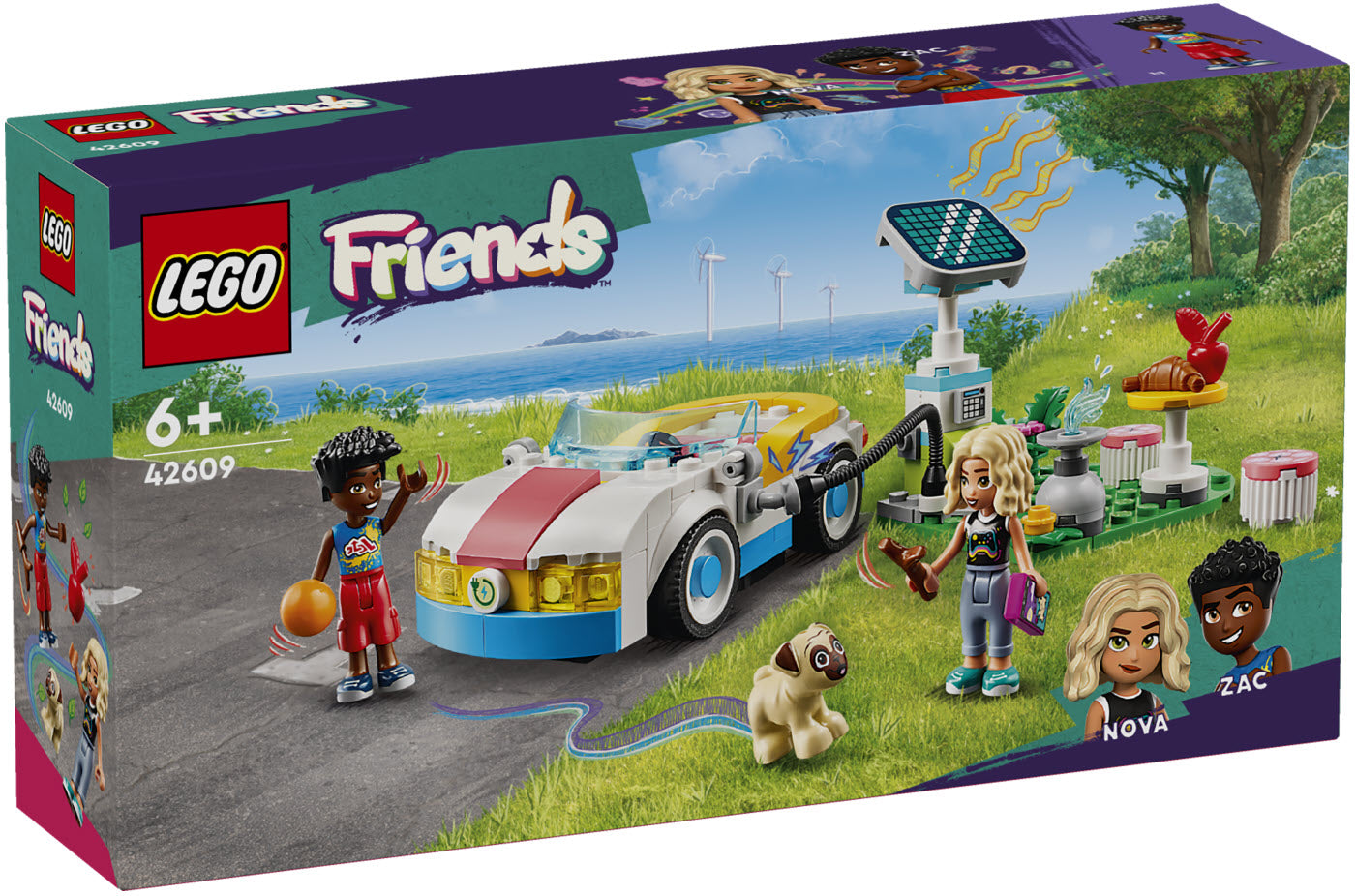 Verpackung: LEGO Friends 42609 E-Auto mit Ladestation
