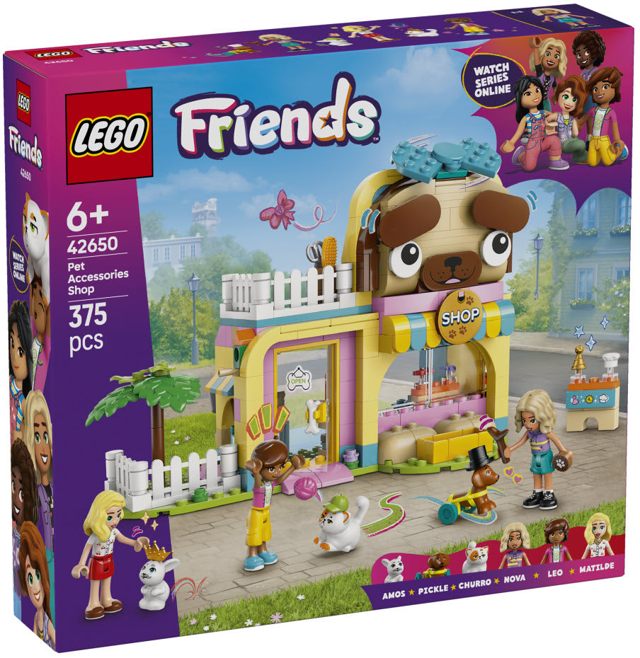 Verpackung: LEGO Friends 42650 Geschäft für Haustierzubehör