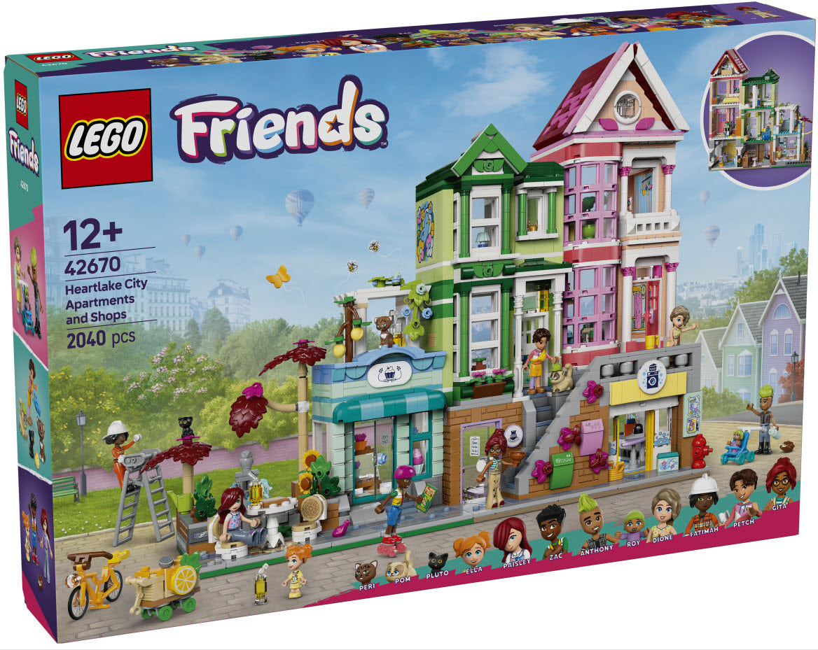 Verpackung: LEGO Friends 42670 Heartlake City Wohn- und Einkaufsstraße