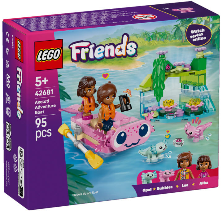 Verpackung: LEGO Friends 42681 Axolotl-Abenteuerboot