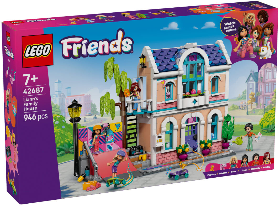Verpackung: LEGO Friends 42687 Lianns Familienhaus