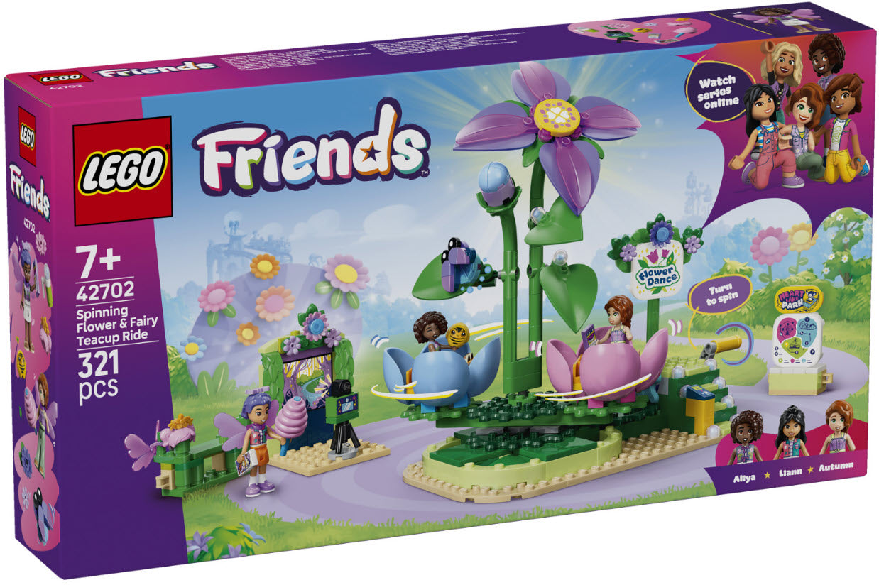 Verpackung: LEGO Friends 42702 Feentassen-Karussell mit Blumendeko