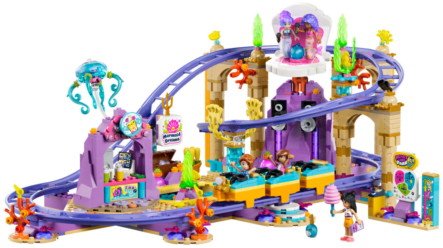 Inhalt: LEGO Friends 42703 Meerjungfrauen-Achterbahn