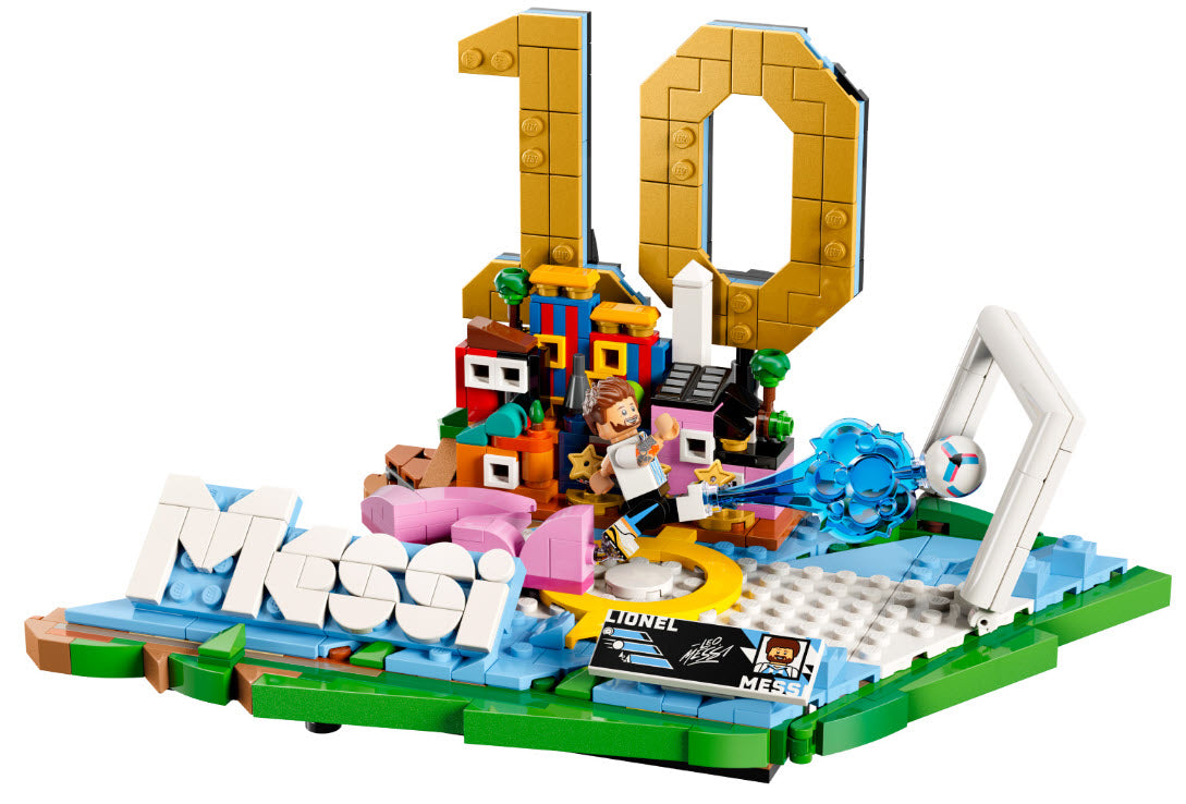 Inhalt: LEGO Editions 43011 Lionel Messi – Fußball-Highlights