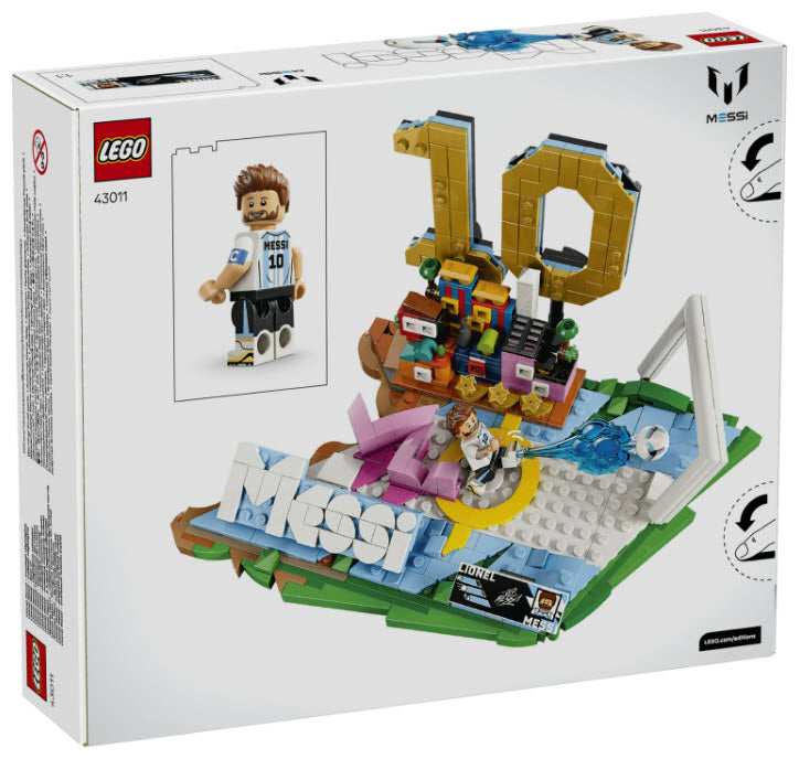 Box Rückseite: Detail 1: LEGO Editions 43011 Lionel Messi – Fußball-Highlights