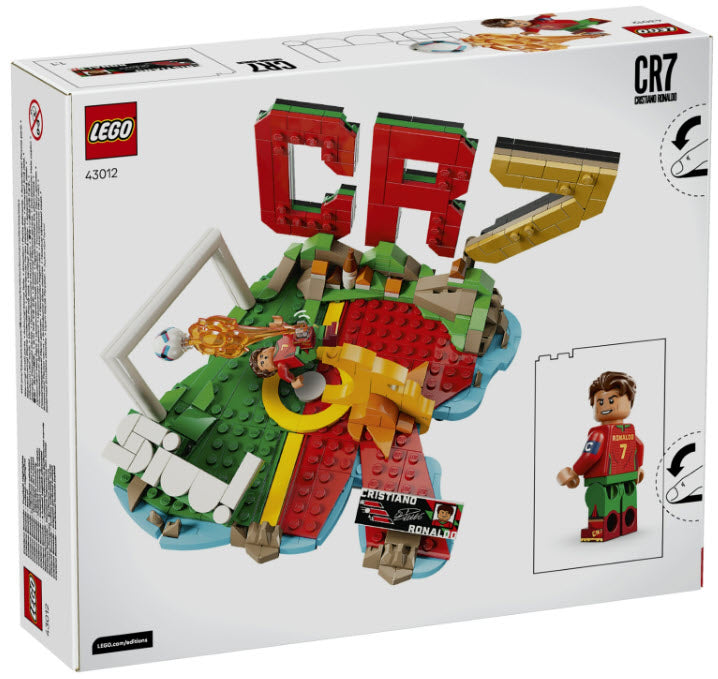 Box Rückseite: LEGO Editions 43012 Cristiano Ronaldo – Fußball-Highlights