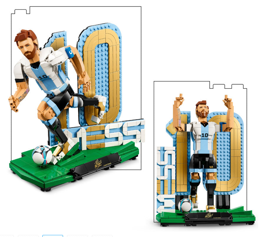 Detail 1: LEGO Editions 43015 Lionel Messi – Fußballlegende