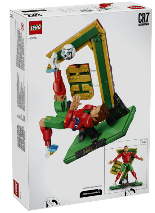 Box Rückseite: LEGO Editions 43016 Cristiano Ronaldo – Fußballlegende