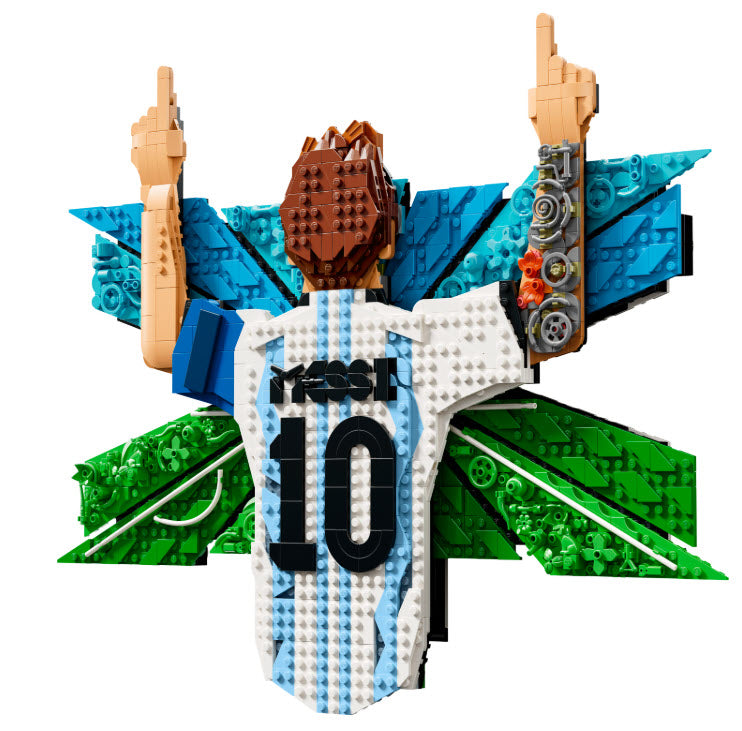 Inhalt: LEGO Editions 43018 Lionel Messi – Torjubel