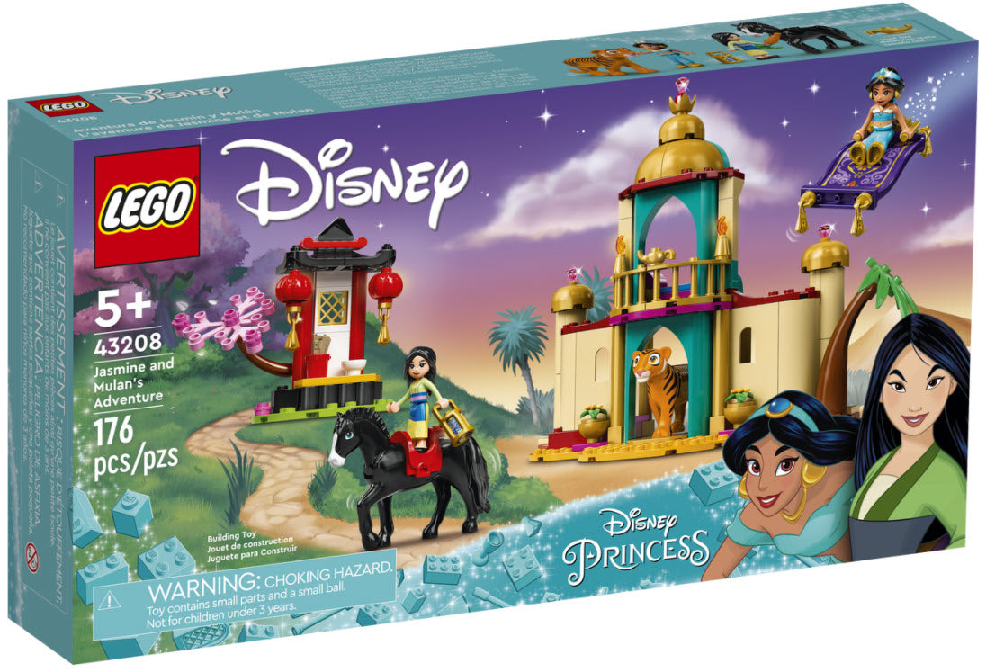 Verpackung: LEGO Disney Princess 43208 Jasmins und Mulans Abenteuer
