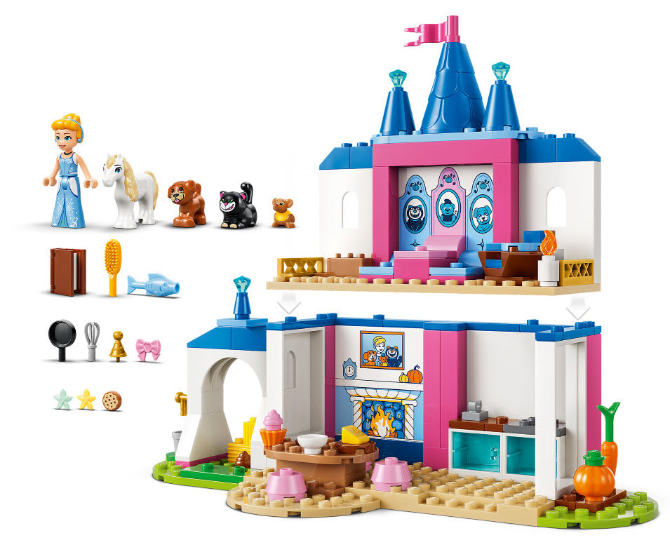 Detail 1: LEGO Disney 43283 Cinderellas Tierpalast
