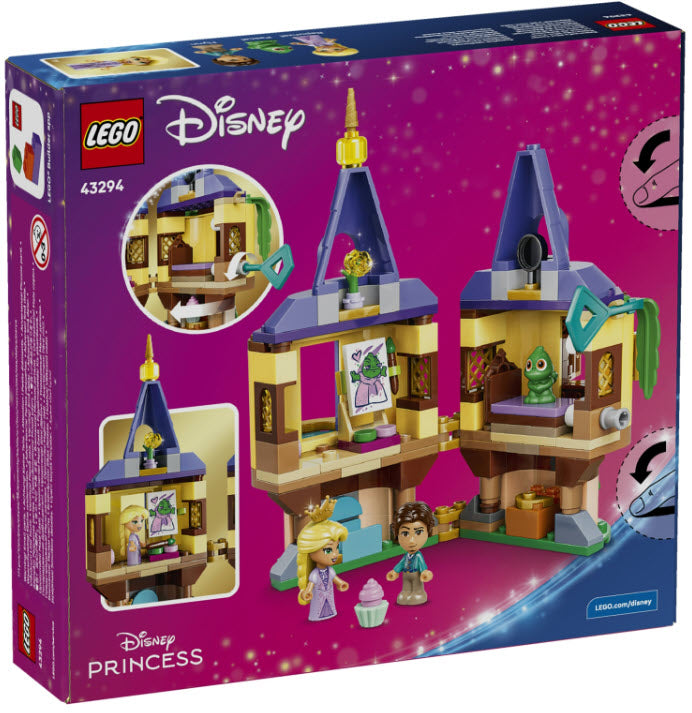Box Rückseite: LEGO Disney 43294 Rapunzels Mini-Turm