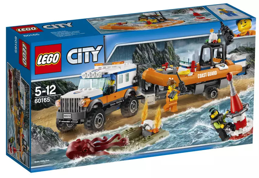 Verpackung: LEGO City 60165 Geländewagen mit Rettungsboot