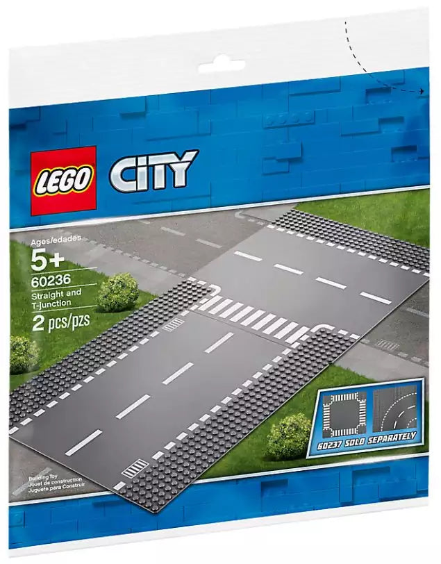 Verpackung: LEGO City 60236 Gerade und T-Kreuzung