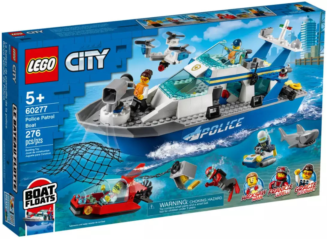 Verpackung: LEGO City 60277 Polizeiboot
