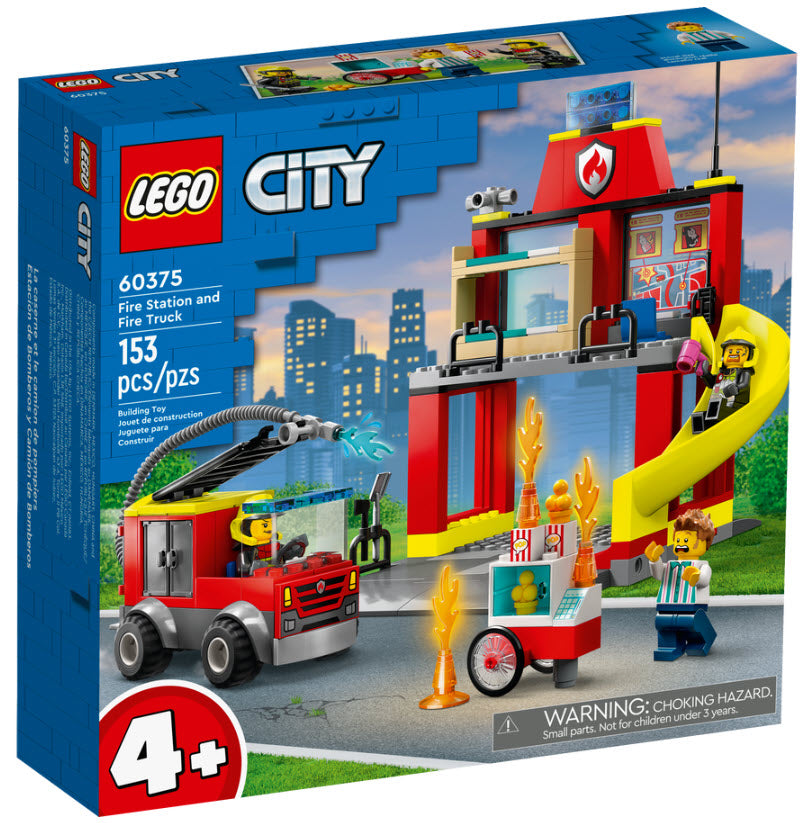 Verpackung: LEGO City 60375 Feuerwehrstation und Löschauto