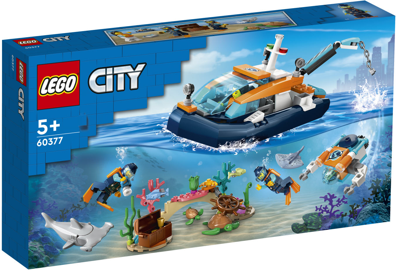 Verpackung: LEGO City 60377 Meeresforscher-Boot