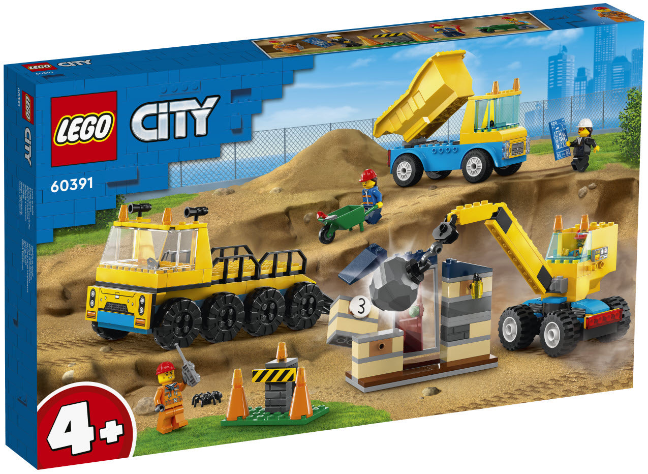 Verpackung: LEGO City 60391 Baufahrzeuge und Kran mit Abrissbirne