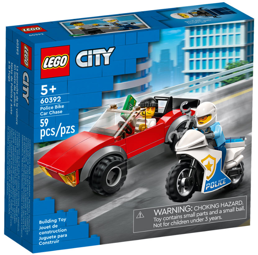Verpackung: LEGO City 60392 Verfolgungsjagd mit dem Polizeimotorrad