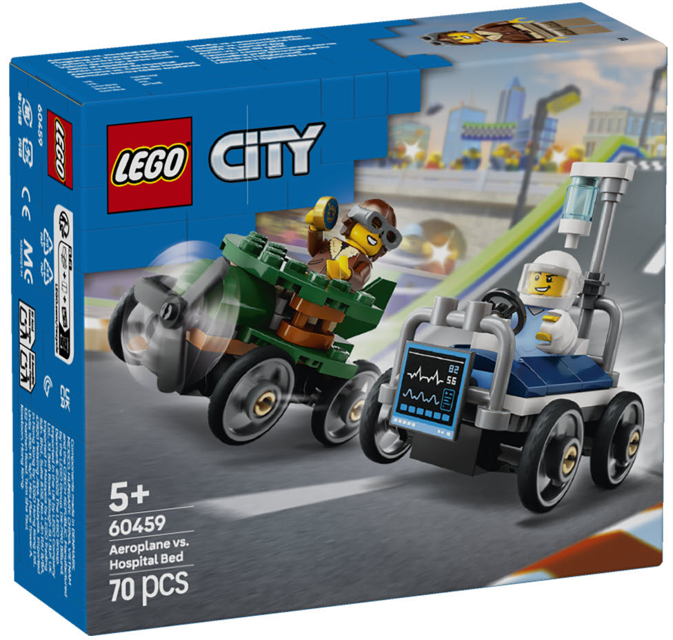 Verpackung: LEGO City 60459 Flugzeug vs. Krankenhausbett