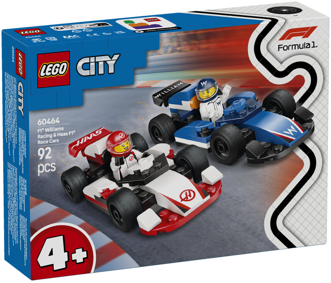 Verpackung: LEGO City 60464 F1 Williams Racing und Haas F1 Rennautos