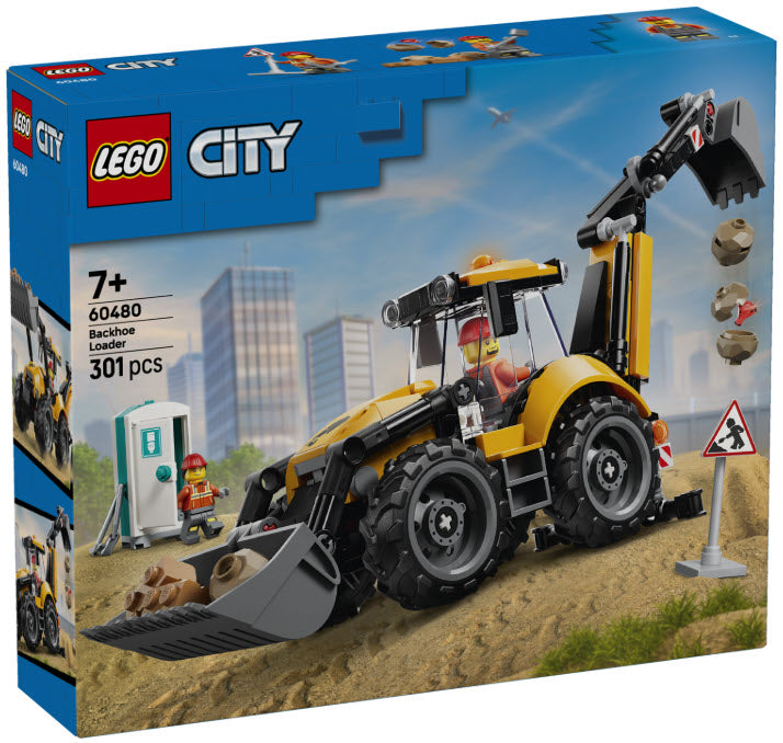 Verpackung: LEGO City 60480 Gelber Baggerlader