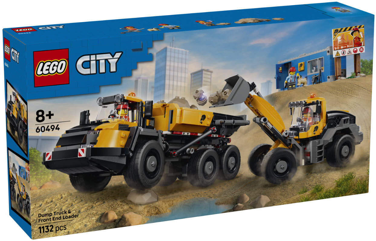 Verpackung: LEGO City 60494 Kipplaster und Schaufellader