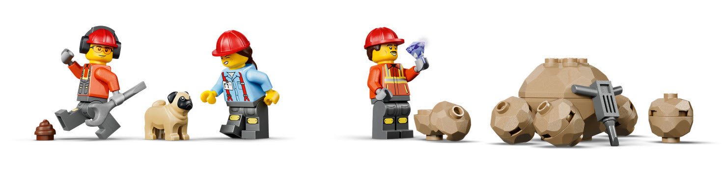 Minifiguren: LEGO City 60494 Kipplaster und Schaufellader