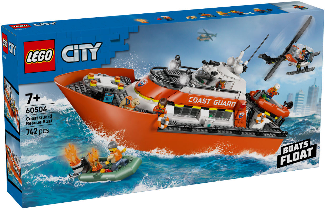 Verpackung: LEGO City 60504 Rettungsboot der Küstenwache mit Hubschrauber