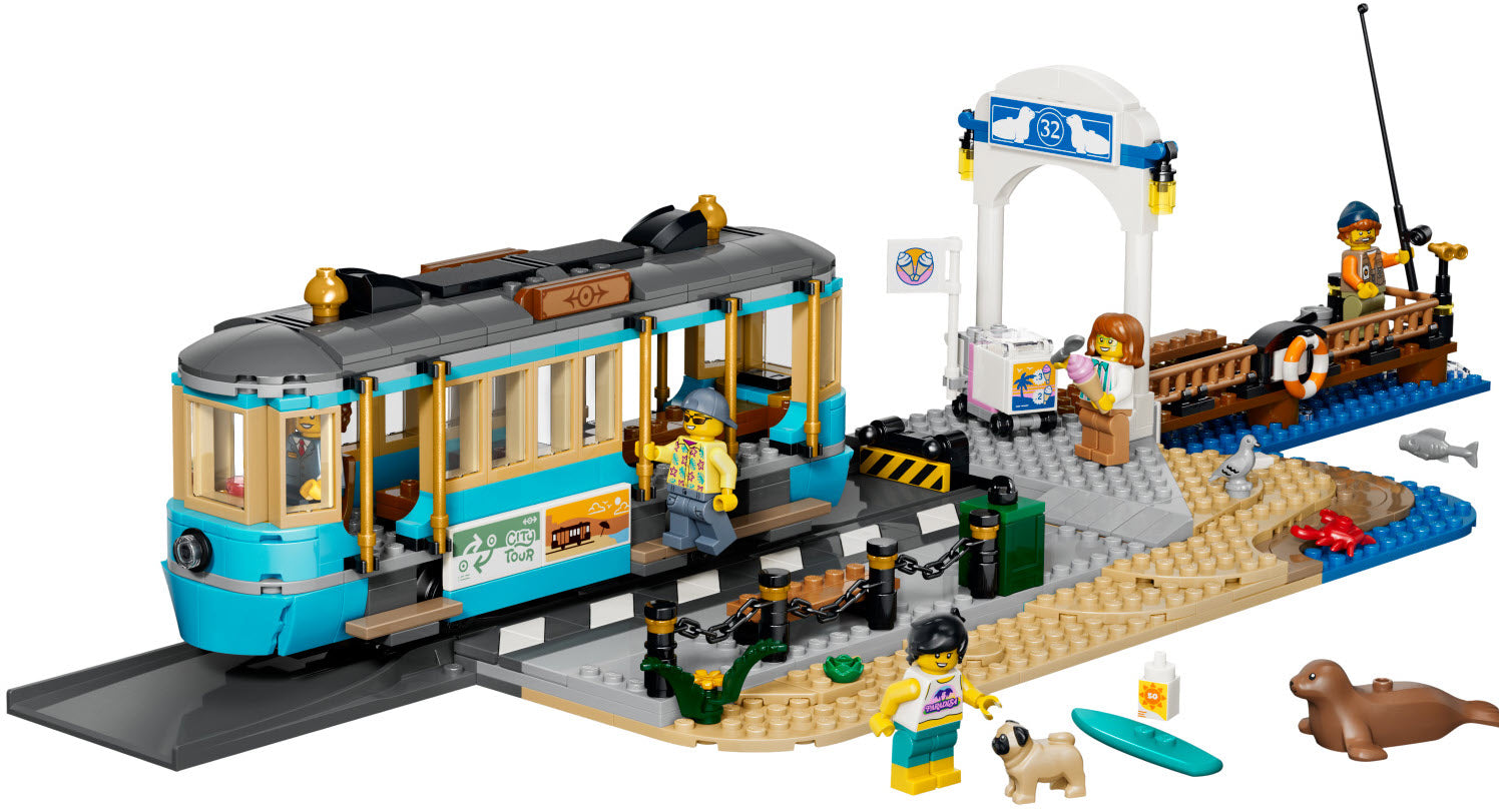 Inhalt: LEGO City 60506 Klassische Strandstraßenbahn