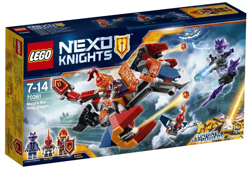 Verpackung: LEGO Nexo Knights 70361 Macys Robo-Abwurfdrache