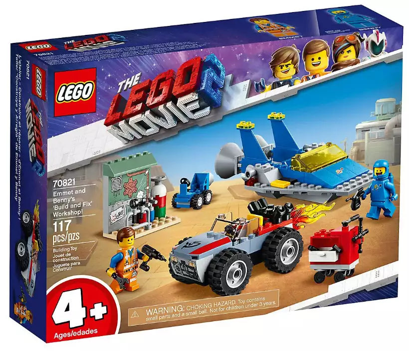 Verpackung: LEGO MOVIE 2 70821 Emmets und Bennys Bau- und Reparaturwerkstatt!