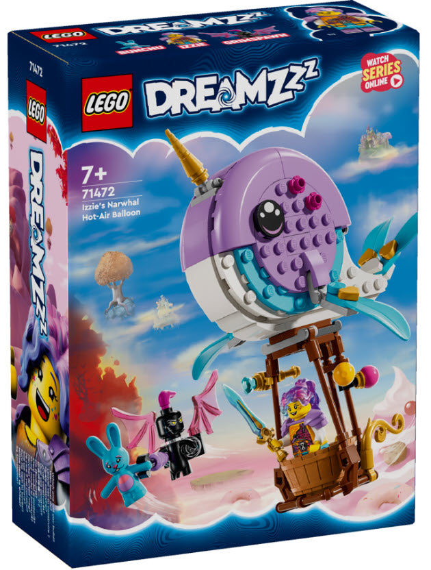 Verpackung: LEGO DREAMZzz 71472 Izzies Narwal-Heißluftballon