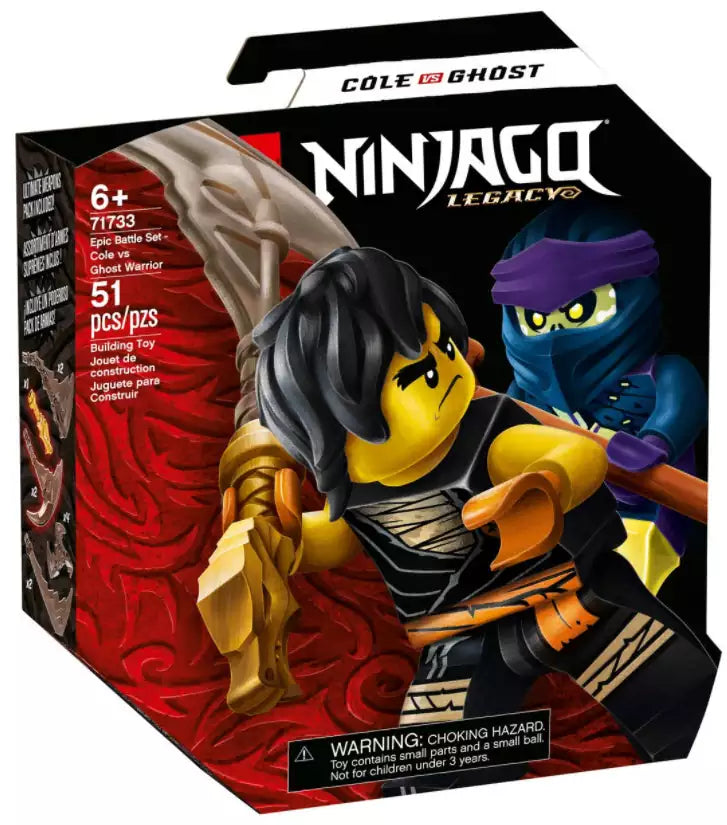 Verpackung: LEGO Ninjago 71733 Battle Set: Cole vs. Geisterkämpfer