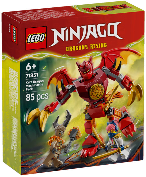 Verpackung: LEGO Ninjago 71851 Kais Drachen-Mech Battle Set