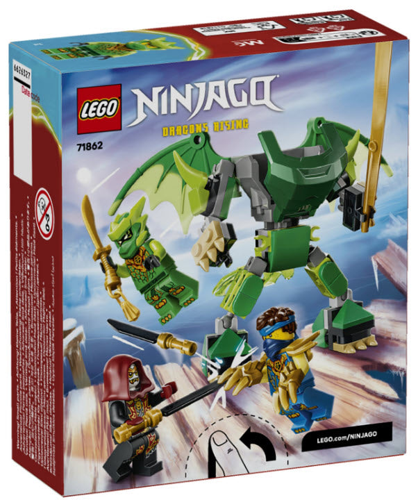 Box Rückseite: LEGO Ninjago 71862 Lloyds Drachen-Mech Battle Set