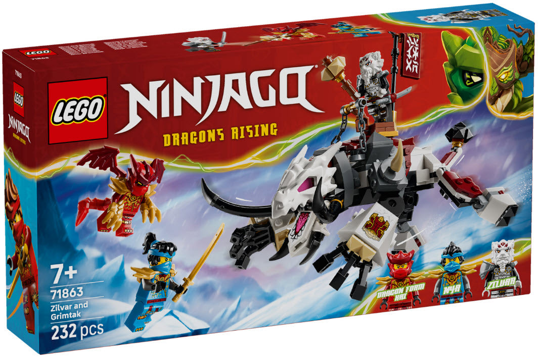 Verpackung: LEGO Ninjago 71863 Zilvar auf seinem Drachentier Grimtak
