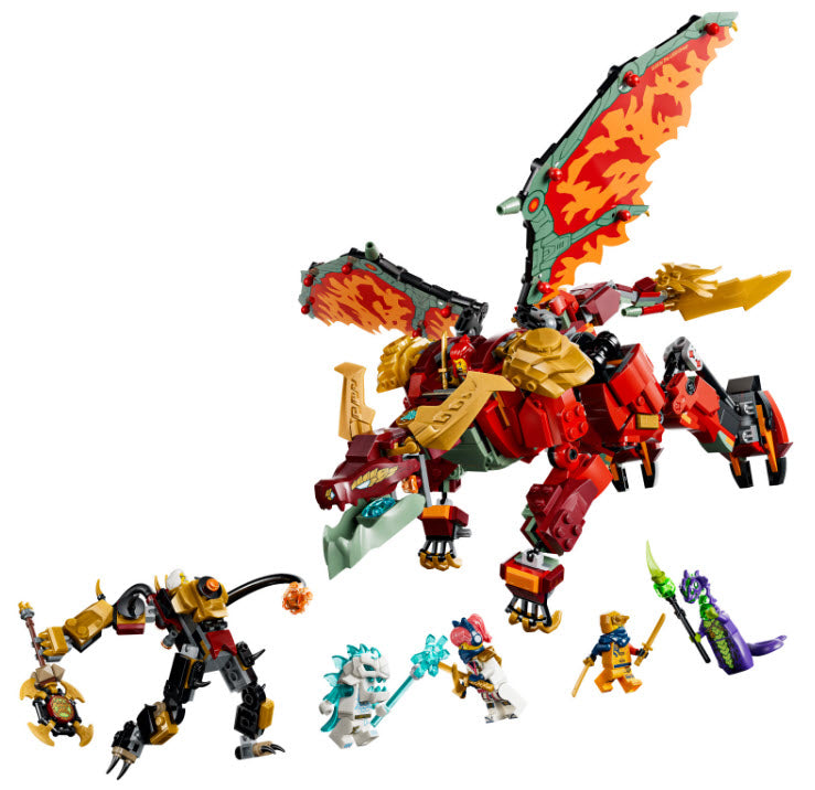 Inhalt: LEGO Ninjago 71868 Wyldfyres Drachenmech