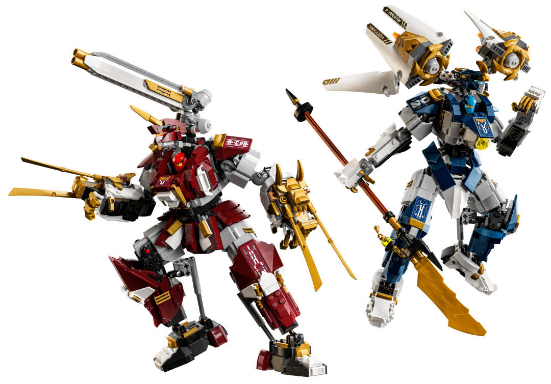 Inhalt: LEGO Ninjago 71870 Die Zwillings-Titanmechs