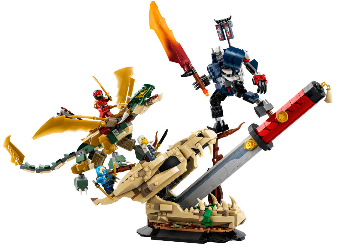Inhalt: LEGO Ninjago 71871 Showdown auf der Drachenklinge