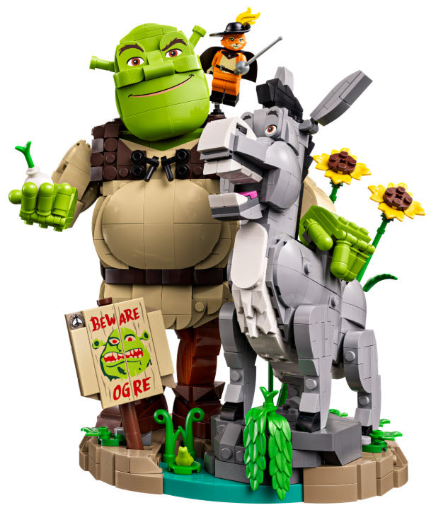 Inhalt: LEGO 72423 Shrek, Esel und Der Gestiefelte Kater
